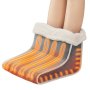 VEVOR Calentador de pies eléctrico, almohadilla térmica de doble cara para pies, zapatillas con calefacción de 6 niveles, calentador de pies con temporizador y apagado automático, botas calefactables de franela ultra suave, lavables, regalo cálido para mujeres y hombres