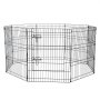 VEVOR Parque de Juegos para Perros 8 Paneles de 760 x 610 mm, Corral de Ejercicios de Metal Plegable con Puerta y Almohadilla Inferior de Tela Oxford 600D para Perros, Gatos y Otros Animales Pequeños
