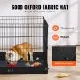 VEVOR Parque Plegable de Metal para Perros de 4 Paneles con Almohadilla Inferior