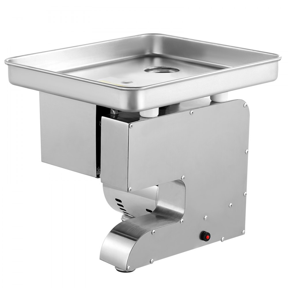 VEVOR Picadora de Carne Eléctrica de 5 kg/min, Rebanadora, con Cuchilla, Placa de Molienda, para Hacer Salchichas, Acero Inoxidable, para Cortar, Triturar y Trocear, Carnicería de Restaurante