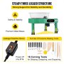 VEVOR Máquina Eléctrica de Cerámica Torno Ceramica 25 cm Torno Alfarero 350 W 220 V Rueda de Cerámica Máquina de Formación de Cerámica 300 r/min