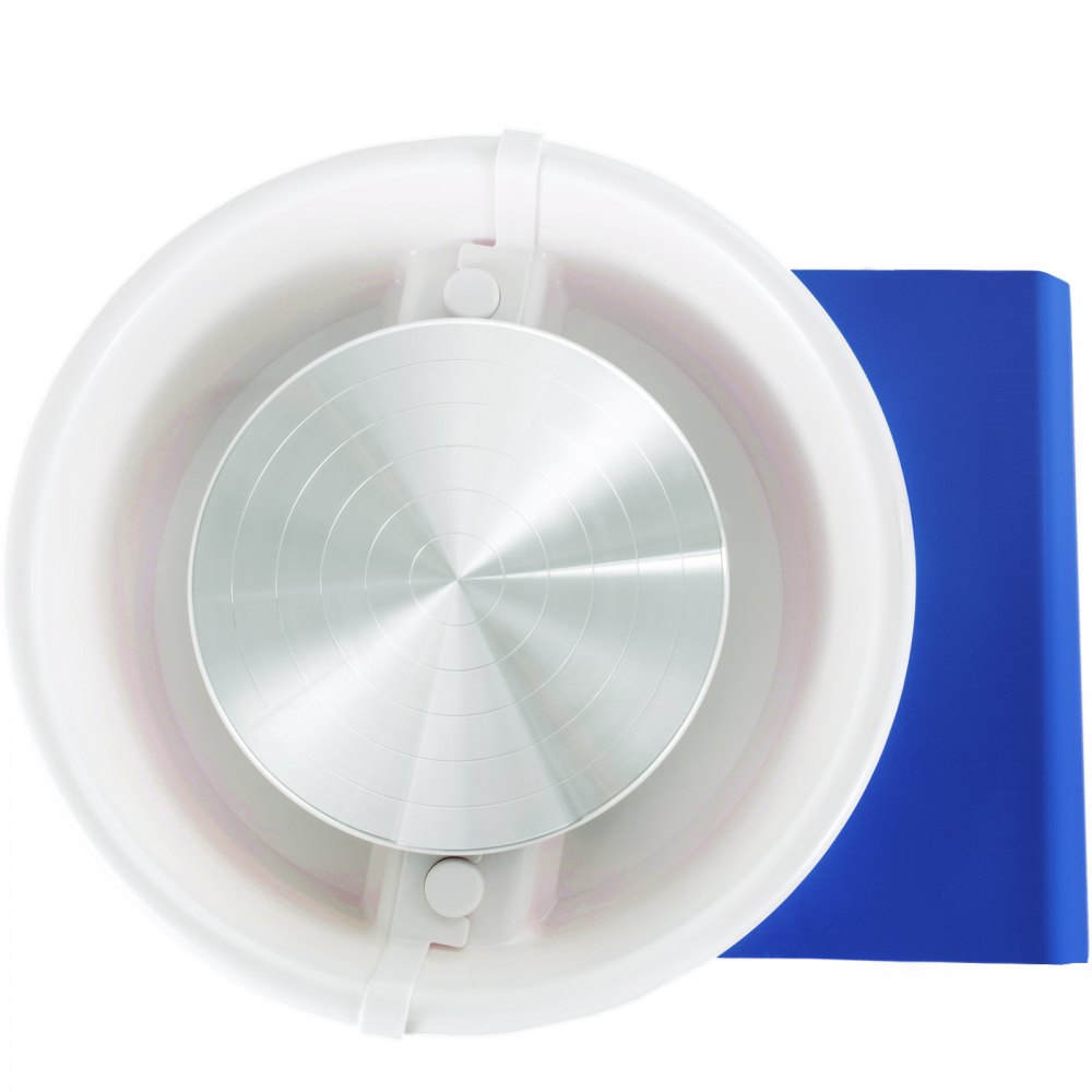 VEVOR Torno Alfarero Máquina Eléctrica de Cerámica Torno Ceramica 350 W Plato Giratorio 25 cm Máquina de Rueda de Cerámica con Pedal de Pie 2 Modos