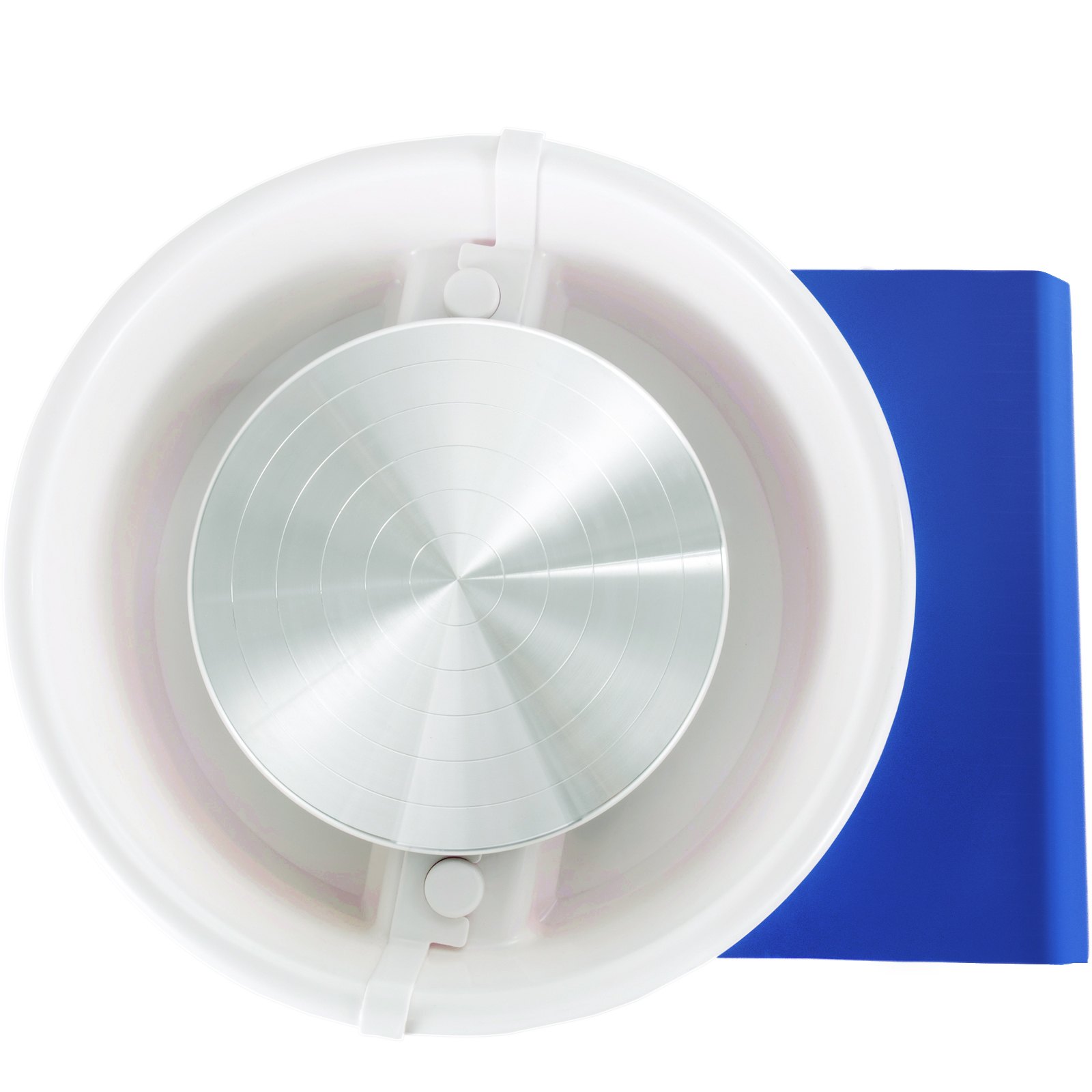 VEVOR Torno Alfarero Máquina Eléctrica de Cerámica Torno Ceramica 350 W Plato Giratorio 25 cm Máquina de Rueda de Cerámica con Pedal de Pie 2 Modos