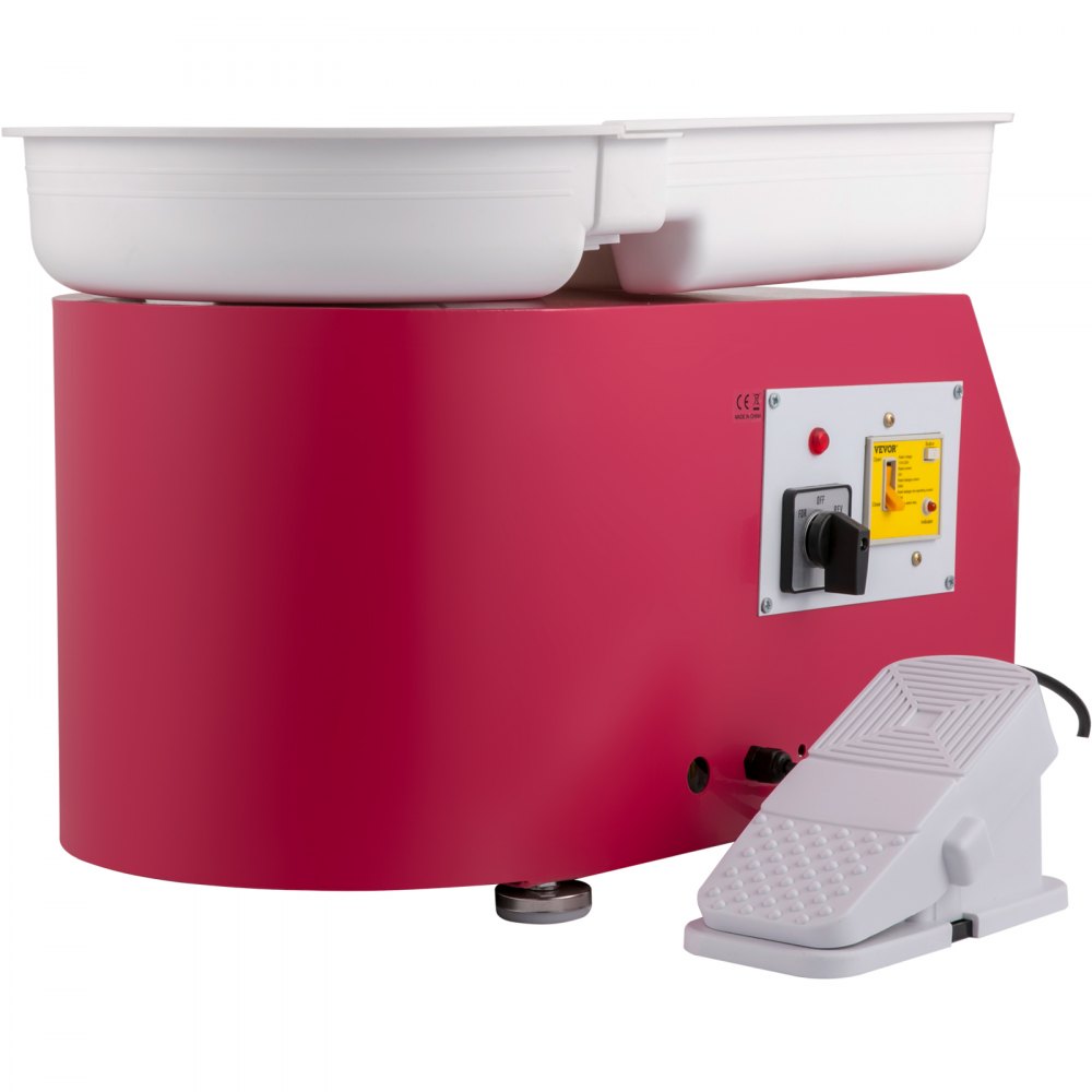 VEVOR Torno Alfarero Máquina Eléctrica de Cerámica Torno Ceramica 0-300r/min Máquina de Rueda de Cerámica 11 Pulgadas Máquina de Formación de Cerámica