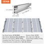 VEVOR Soporte de Montaje de Panel Solar con 10 Rieles y Abrazaderas para Techos