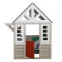 VEVOR Casa de Juegos de Madera al Aire Libre Casa de Juegos de Cedro para Niños Casa de Juegos de Jardín Estilo Rural con Puerta, Ventana, Maceta, Parrilla, Estufa, Fregadero, 1403 x 1260 x 1660 mm