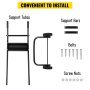 VEVOR Soporte de Motor de Barco 59 kg Soportes para Motores Fuera Borda Acero y Caucho 21,3" x 25" x 46,5" Soportes para Motores Fueraborda de Barco para Servir, Transportar y Almacenar Motor de Barco