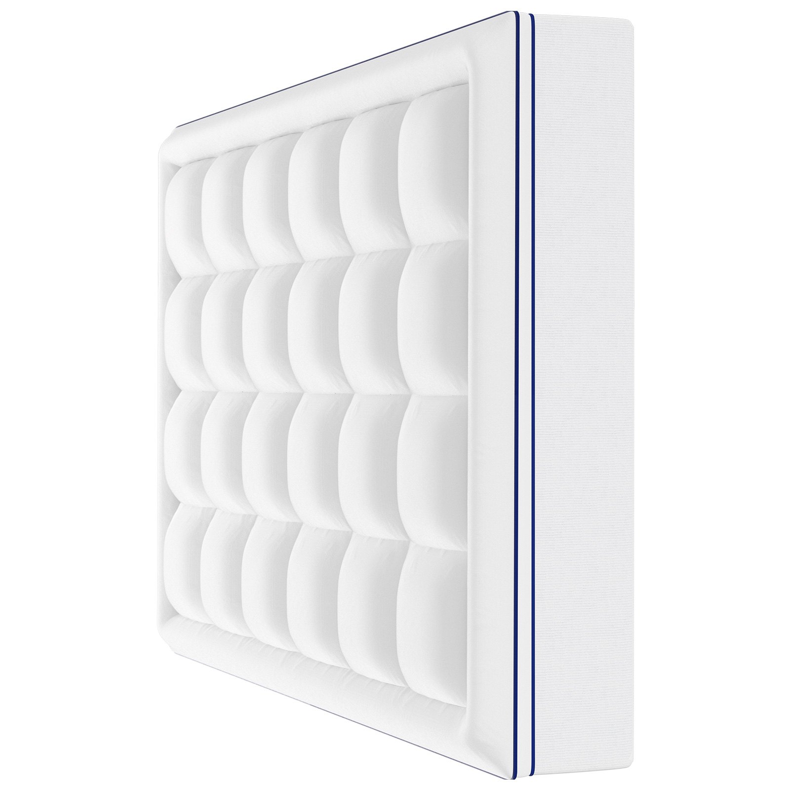 VEVOR Sobrecolchón Desmontable y Lavable con Relleno de Fibra 1524x2032x25,4 mm