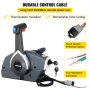 Caja de control remoto VEVOR con cable de control duradero, interruptor de llave y cables codificados por colores.