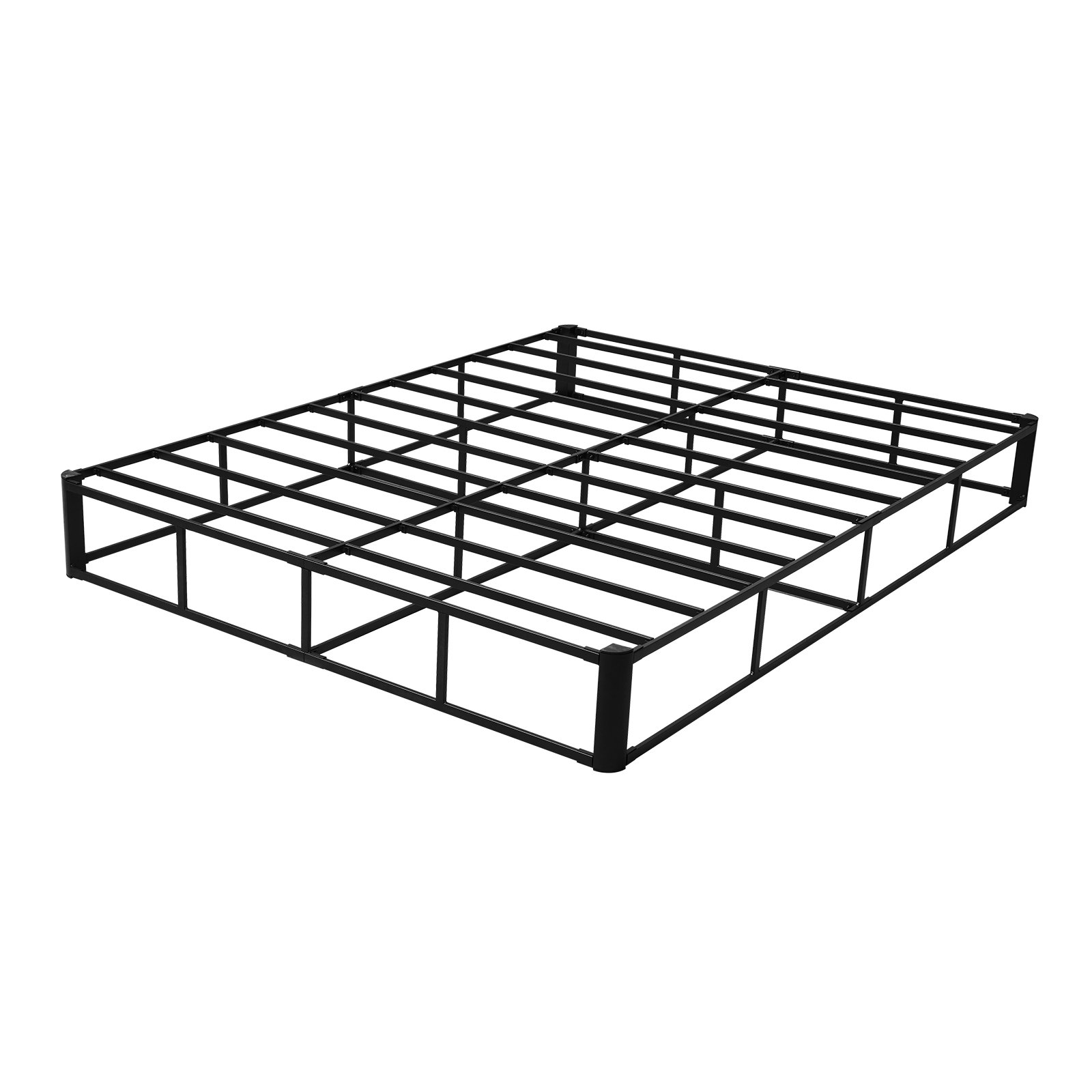 VEVOR Somier Tamaño Queen con Tela Lavable, Estructura de Cama Tamaño Queen Estructura de Metal Resistente 2010 x 1515 x 230 mm, Base de Colchón de Capacidad Máxima de 1587,57 kg Fácil Instalar