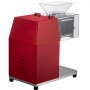 VEVOR Cortadora de Carne Comercial 250 kg/H 850 W Cortadora de Carne Eléctrica de Acero Inoxidable Grosor 3,5 mm Máquina Cortadora de Carne y Verduras Rojo para Restaurantes Carnicerías Supermercados