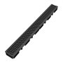 VEVOR Canal Lineal de Drenaje de HDPE de 1005 x 103 x 62 mm, Paquete de 5, Canaleta de Desagüe con Rejillas y Tapas, Soporta hasta 1500 kg, Sistema de Drenaje Exterior para Piscina Jardín Garaje Patio