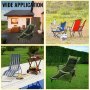 VEVOR Silla de Campamento Plegable con Reposapiés Silla de Salón con Portavasos