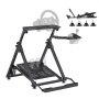 VEVOR Soporte para Volante de Carreras Ajustable y Plegable, para Logitech G923, G920, G29 y G27, Thrustmaster T300RS TX, F458, T500RS, T3PA-PRO F1/GT, Consola de Juegos, 900 x 710 x 845 mm
