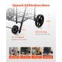 VEVOR Carrito de Compras Plegable, con Ruedas Giratorias y Gran Capacidad de Carga de 40,8 kg, 39 L, para la Ropa Sucia, Compras, Camping, Comestibles y Equipaje. Color Negro, 48 x 41 x 85,7 cm