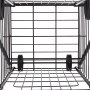 VEVOR Shopping Cart, Folding Grocery Utility Cart with Swivel Wheels, 40.8 kg Large Load Capacity, Heavy Duty Rolling Laundry Basket Butler for Laundry, Shopping, Camping, Grocery, Luggage, Black