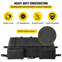 VEVOR Bolsa de Basura de Barco para 4 Chalecos Bolsa de Almacenamiento de Kayak 64 x 51 x 15cm Bolsa de Basura de Malla de Kayak Bolsa de Kayak