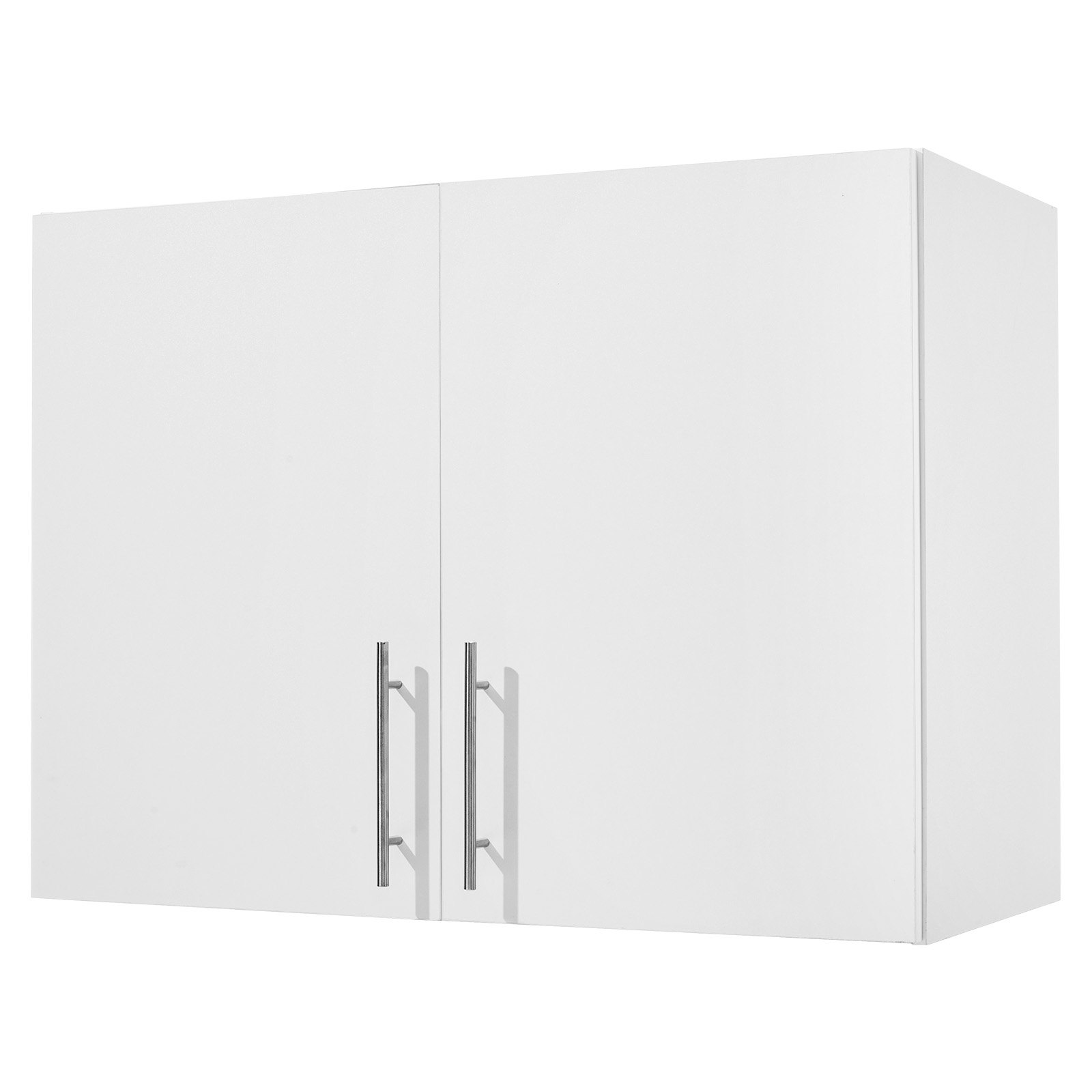 VEVOR Armario de Pared para Lavandería 40,6 x 81,3 x 61 cm Armario Colgante de 2 Niveles con 2 Puertas, Organizador de Armario con Estante Ajustable para Baño, Cocina, Garaje, Lavandería, Blanco