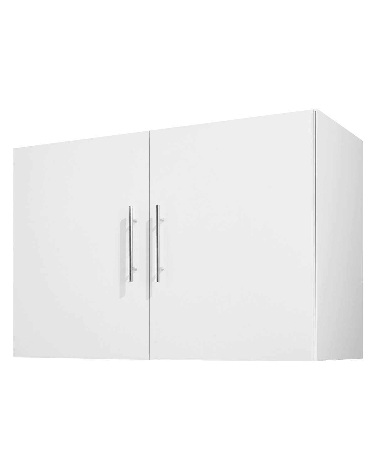 VEVOR Armario de Pared para Lavandería 40,6 x 91,4 x 61 cm Armario Colgante de 2 Niveles con 2 Puertas, Organizador de Armario con Estante Ajustable para Baño, Cocina, Garaje, Lavandería, Blanco