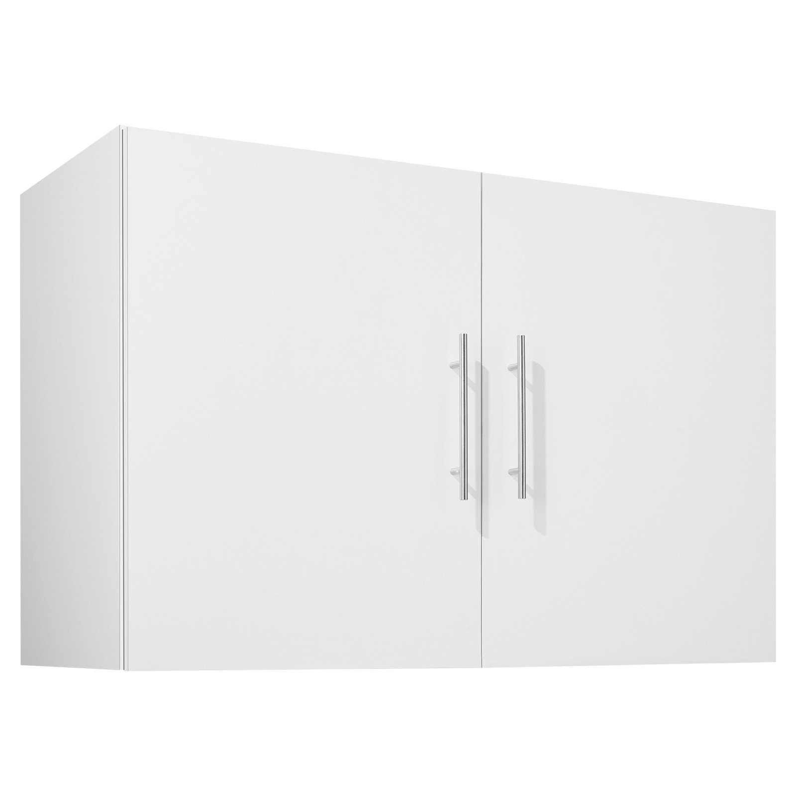 VEVOR Armario de Pared para Lavandería 40,6 x 91,4 x 61 cm Armario Colgante de 2 Niveles con 2 Puertas, Organizador de Armario con Estante Ajustable para Baño, Cocina, Garaje, Lavandería, Blanco