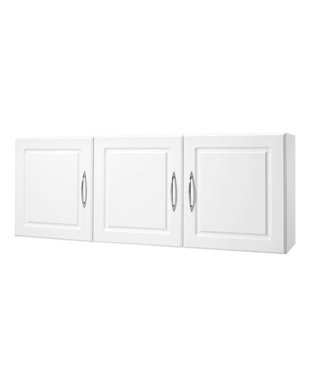 VEVOR Armario de Pared para Lavandería 31,6 x 137,2 x 51,6 cm Armario Colgante de 2 Niveles con 3 Puertas, Organizador de Armario con Estante Ajustable para Cocina, Garaje, Lavandería, Blanco