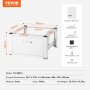 VEVOR Base Universal para Lavadora 685,8 x 363,22 mm Soporte para Lavadora y Secadora, Base para Lavadora Multifuncional de Alta Resistencia con cajón y Muchos Accesorios para Lavadero
