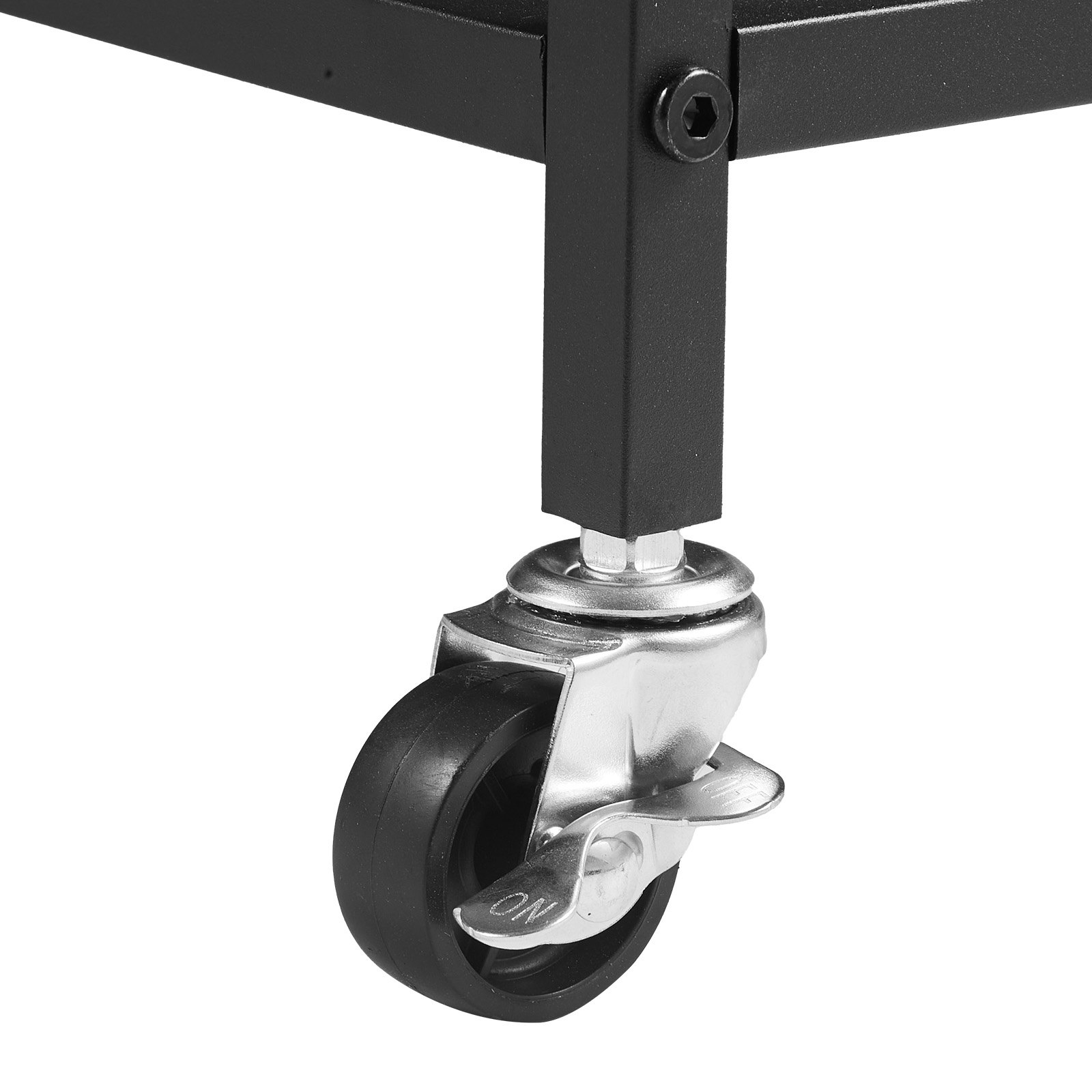 VEVOR Cesta para la Colada con Tablero de Madera, Clasificador de Ropa 830 x 320 x 810 mm con 3 Compartimentos, Ruedas, 2 Cajones y Ganchos, Sistema de Clasificación de Ropa para el Baño, Negro