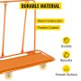 VEVOR Carro de carga de mano 45"x22" x46"Carro de carga con ruedas de 4" Capacidad de peso: 3.000 libras Carretillas de carga para paneles móviles