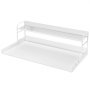 VEVOR Encimera para Lavadora y Secadora con Estantes de 2 Niveles Encimera de Madera 137x70 cm para Lavadora y Secadora con Almohadillas Antideslizantes para Organización Almacenamiento, Blanco
