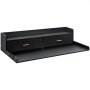 VEVOR Encimera para Lavadora y Secadora con 2 Cajones y Estante de 2 Niveles Encimera de Madera 137 x 70 cm para Lavadora y Secadora con Almohadillas Antideslizantes para Organización, Negro
