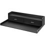 VEVOR Encimera para Lavadora y Secadora con 2 Cajones y Estante de 2 Niveles Encimera de Madera 137 x 70 cm para Lavadora y Secadora con Almohadillas Antideslizantes para Organización, Negro
