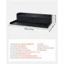 VEVOR Encimera para Lavadora y Secadora 137 x 69,9 cm, Cubierta Superior de Madera Soporta hasta 113 kg con 2 Cajones, Ganchos Laterales, Estante, Ancha para Cocina Baño Lavadero Balcón, Color Negro
