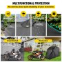 VEVOR Funda para Moto, Talla S, Cubierta de Motocicleta Impermeable 270 x 105 x 155 cm con Cerradura Cubierta Protectora UV Acero con Recubrimiento en Polvo, Antipolvo al Aire Libre para Motos, Negro