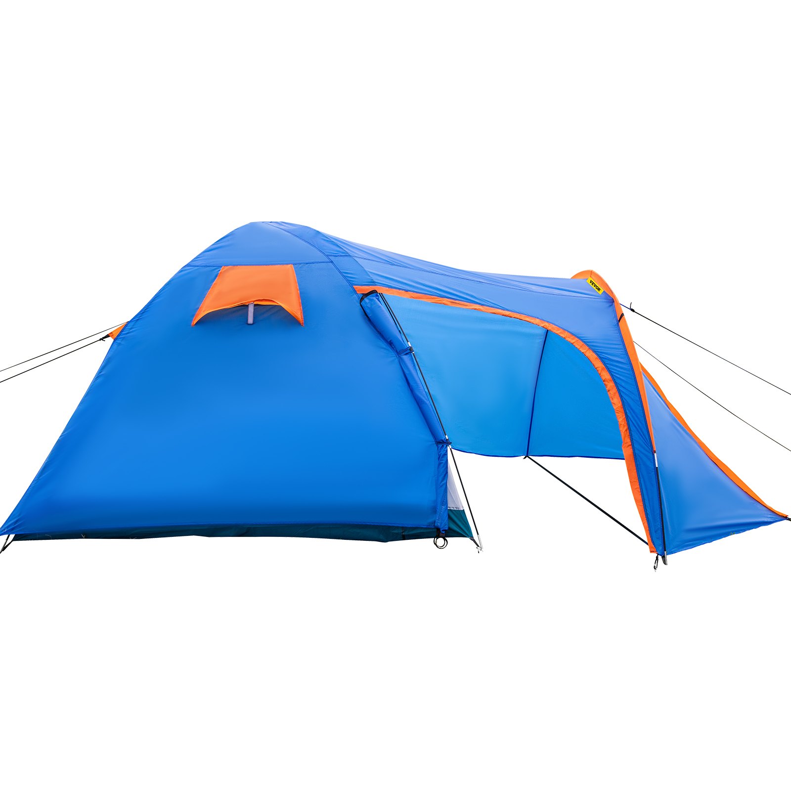 VEVOR Tienda de Campaña para Motocicletas Talla L 2-3 Personas Tienda de Campaña Impermeable 405x215x170 cm Ventilado y A Prueba de Humedad Fácil de Instalar para Acampar, Pescar y Navegar, Azul