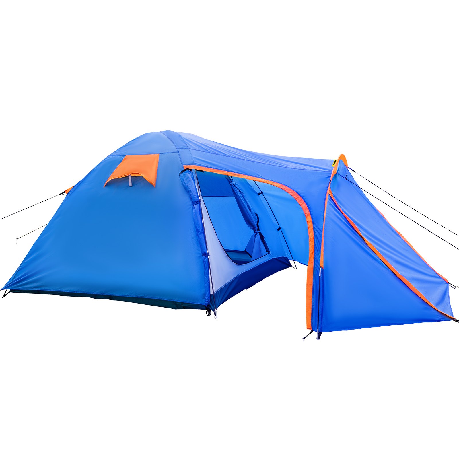 VEVOR Tienda de Campaña para Motocicletas Talla L 2-3 Personas Tienda de Campaña Impermeable 405x215x170 cm Ventilado y A Prueba de Humedad Fácil de Instalar para Acampar, Pescar y Navegar, Azul
