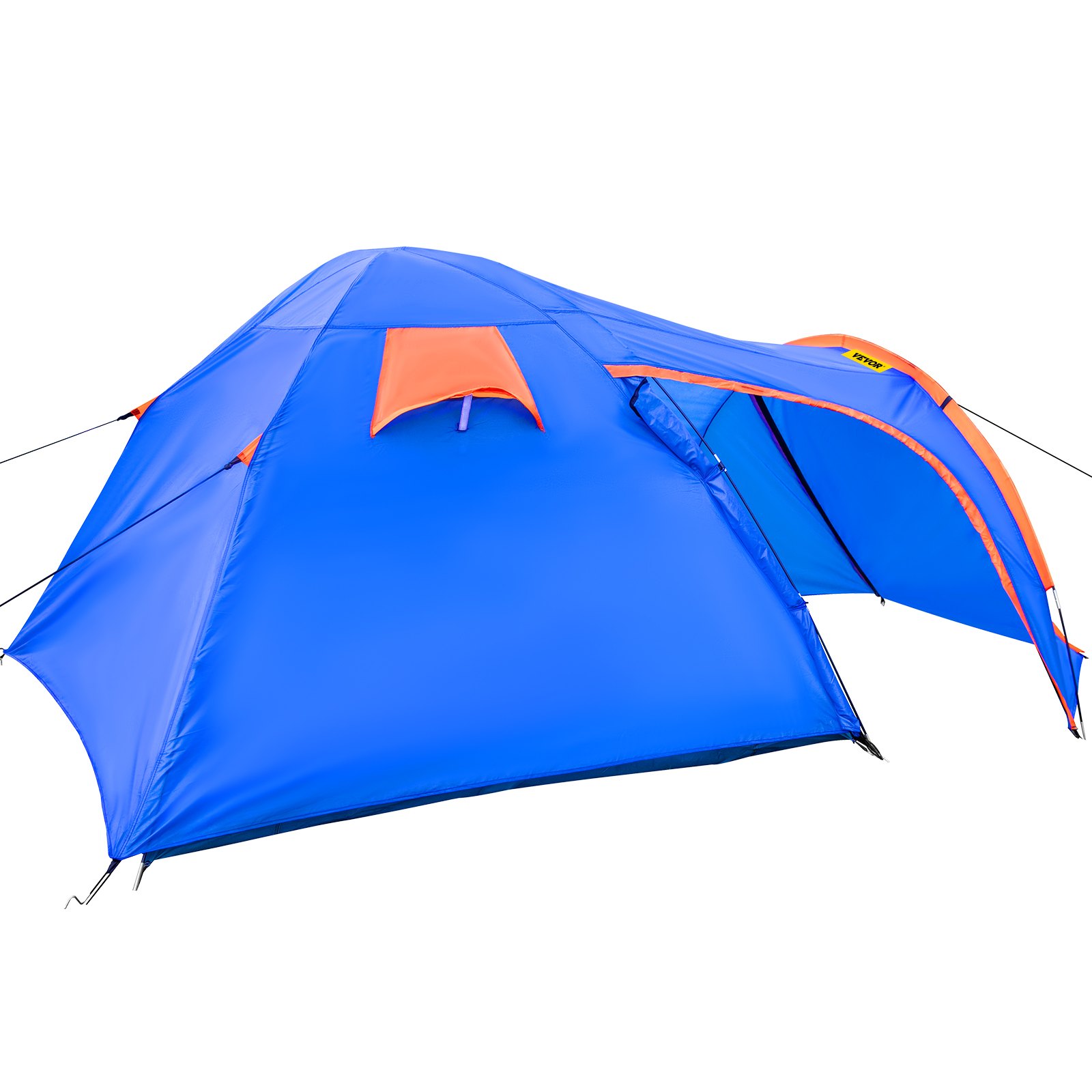 VEVOR Tienda de Campaña para Motocicletas Talla L 2-3 Personas Tienda de Campaña Impermeable 405x215x170 cm Ventilado y A Prueba de Humedad Fácil de Instalar para Acampar, Pescar y Navegar, Azul
