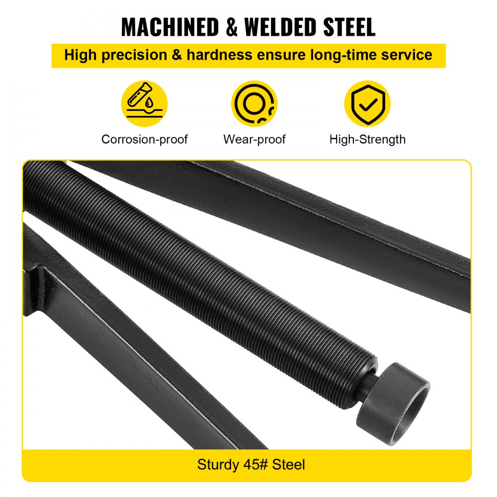 VEVOR Extractor de rodamientos inferiores, compatible con Yamaha, Johnson, Evinrude, Honda, Mercury, herramientas de rodamientos de acero resistente con brazos ajustables, para quitar rodamientos