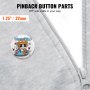 VEVOR Chapas Personalizadas para Máquina de Fabricar Botones de 32 mm 500 Juegos ; Máquina no incluida