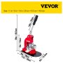 VEVOR Máquina para Fabricar Botones 44 mm 1000 Botones Máquina para Hacer Insignias Botones Base Resistente 16 x 29 cm Mango 30 cm Máquina para Hacer Pines Chapas Botones de Alfiler Personalizadas