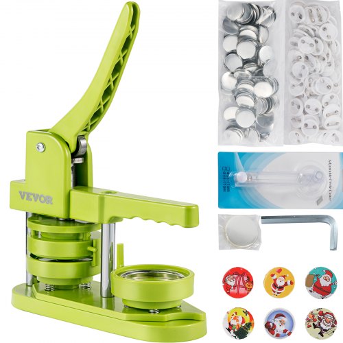 Vevor 58 Mm Máquina Para Fabricar Botones Chapas Personalizadas Con 200 Botones