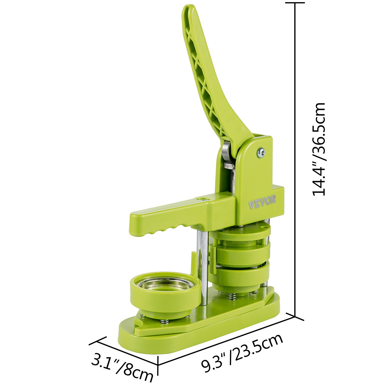 Vevor 58 Mm Máquina Para Fabricar Botones Chapas Personalizadas Con 200 Botones