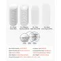 VEVOR Conjunto de 50 Chapas para Hacer 32 mm Tipo Imanes para Refrigerador, Pines Personalizados con Traseras Magnéticas, con Láminas Transparentes y Papeles Redondos en Blanco, para Bricolaje Taller