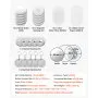VEVOR 50 Chapas para Hacer 58 mm Imanes para Nevera Abrebotellas Llaveros, Chapas Personalizadas con Cubierta de Metal, Papeles en Blanco, Compatible con Máquina de Hacer Pines, para Bricolaje Evento
