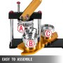2.28" 58mm Button Maker Machine 200pcs Rotate Key Chains Steel Badge Maker