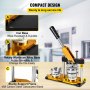 Máquina para hacer botones VEVOR completa de 75 mm con base de hierro, base giratoria de aleación de aluminio y marco de soporte.