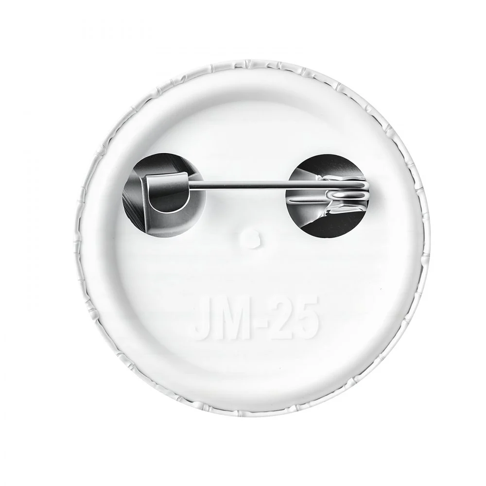VEVOR Troquel Intercambiable para Máquina de Insignias 25 mm con Suministro, Compatible con Prensas de Pines VEVOR, Kit de 100 Bases, Carcasas, Láminas Transparentes y 20 Papeles Circulares en Blanco