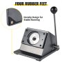 VEVOR Máquina para Fabricar Botones 75 mm Hierro Fundido Cortador de Insignia 22 x 18,5 x 13,5 cm Vida Útil 2,000,000 veces Cortador de Punzón Gráfico Máquina para Hacer Pines Chapas Personalizadas