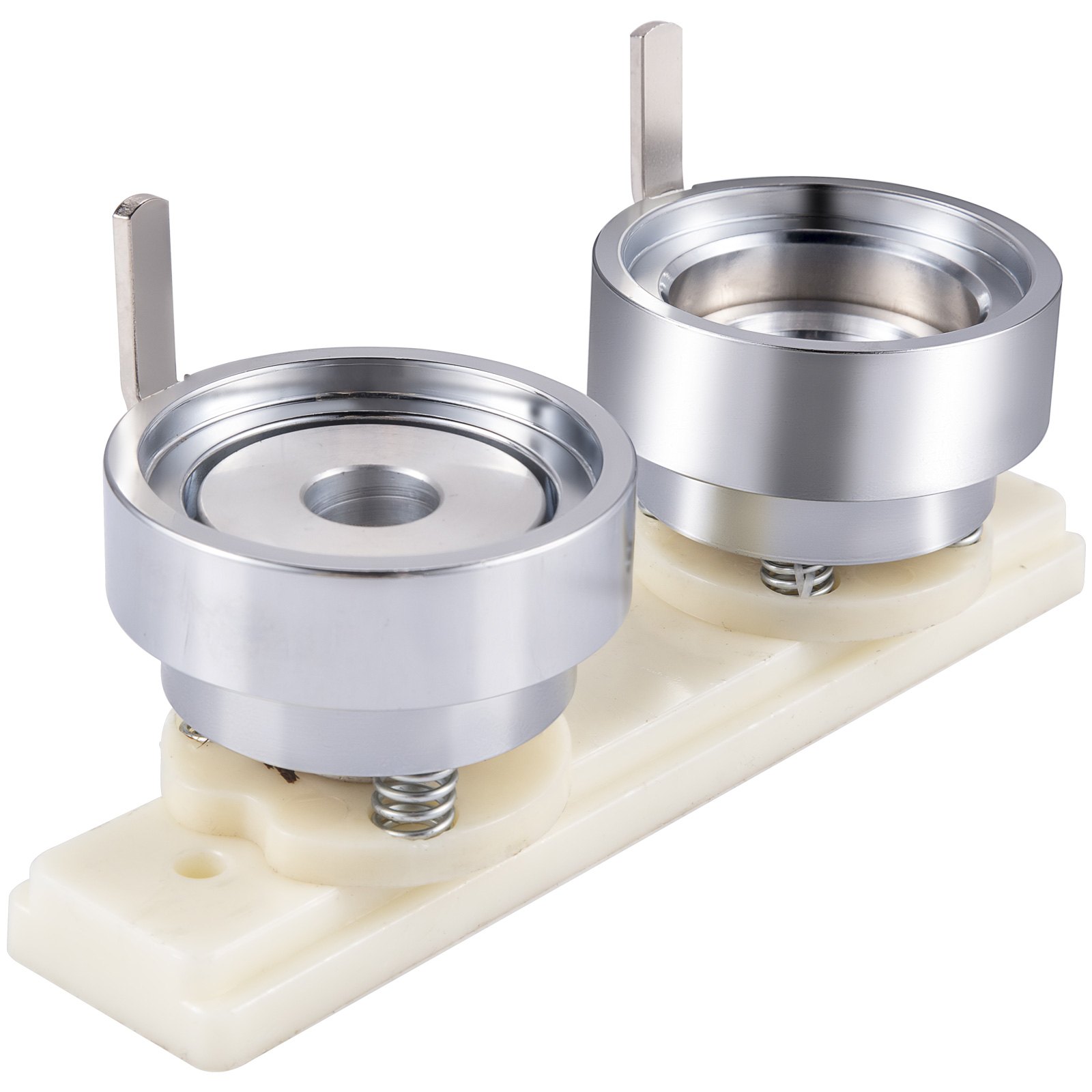 VEVOR Molde para Insignias Matriz de 44 mm Molde Redondo para Insignia de Acero al Carbono Base de Riel Deslizante Plástico ABS Molde para Botones Redondos Accesorios Exclusivos de Máquina de Insignia