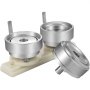 VEVOR Molde para Insignias Matriz de 50 mm Molde Redondo para Insignia de Acero al Carbono Base de Riel Deslizante Plástico ABS Molde para Botones Redondos Accesorios Exclusivos de Máquina de Insignia