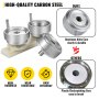 VEVOR Molde para Insignias Matriz de 50 mm Molde Redondo para Insignia de Acero al Carbono Base de Riel Deslizante Plástico ABS Molde para Botones Redondos Accesorios Exclusivos de Máquina de Insignia